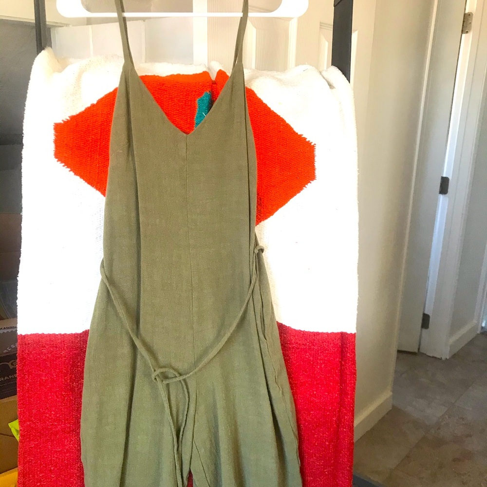 Olive green jumpsuit